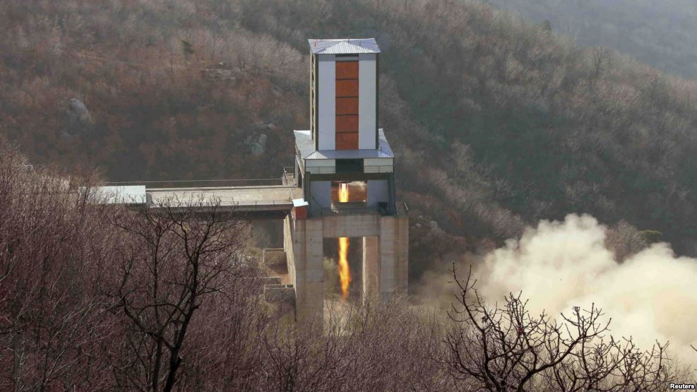 En este centro de prueba de misiles en el condado Cholsan en Corea del Norte se han realizado pruebas de misiles balísticos de largo alcance. Los ICBMs tienen un rango mínimo de 5.500 kilómetros, pero algunos están diseñados para volar 10.000 kilómetros.