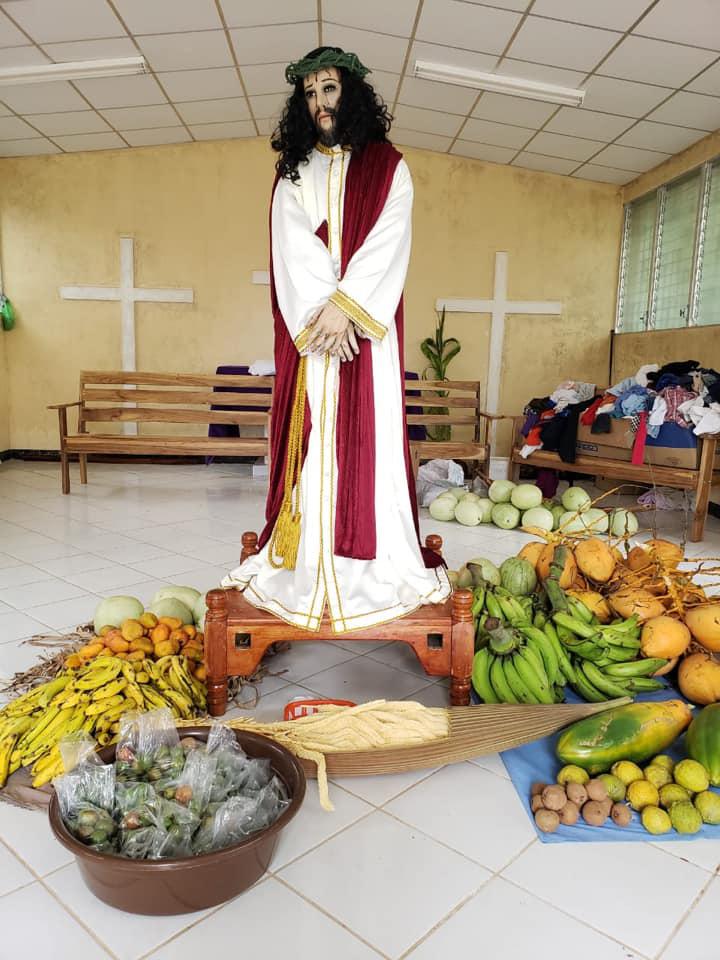 Imagen de Jesús en el calvario del municipio