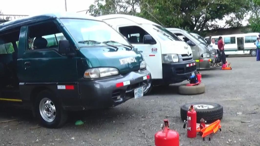 Transporte escolar de Masaya inicia  inspección mecánica