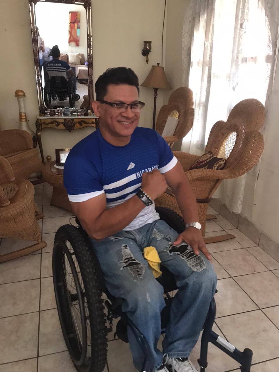Jinotepe- El Paraciclista vandálico rumbo a los EE. UU representando  Nicaragua 