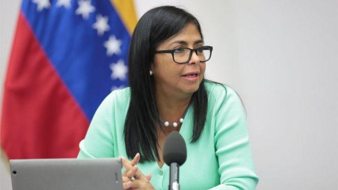 Delcy Rodríguez, Vice Presidenta de Venezuela- Imagen tomada de la BBC