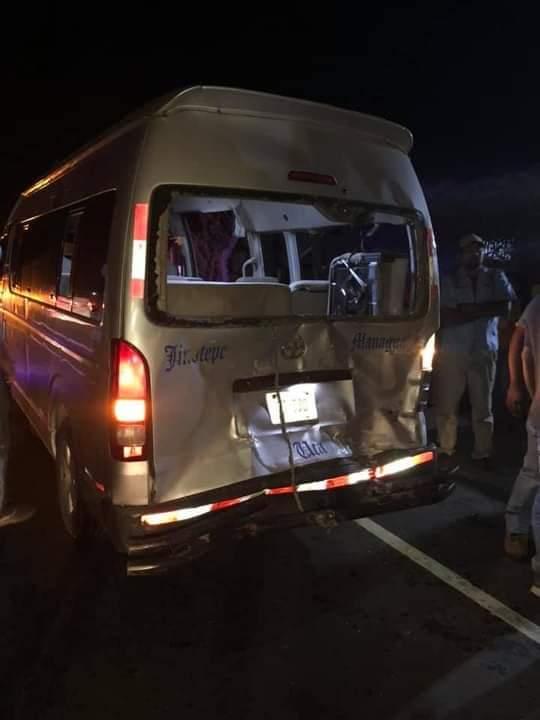 En el accidente se miro involucrado un bus de la ruta Jinotepe-Managua 
