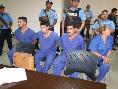 Personas acusadas de tráfico en Nicaragua