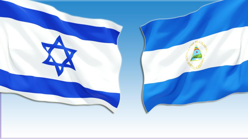 Bandera de Nicaragua e Israel-imagen tomada de Israel Oriente Medio