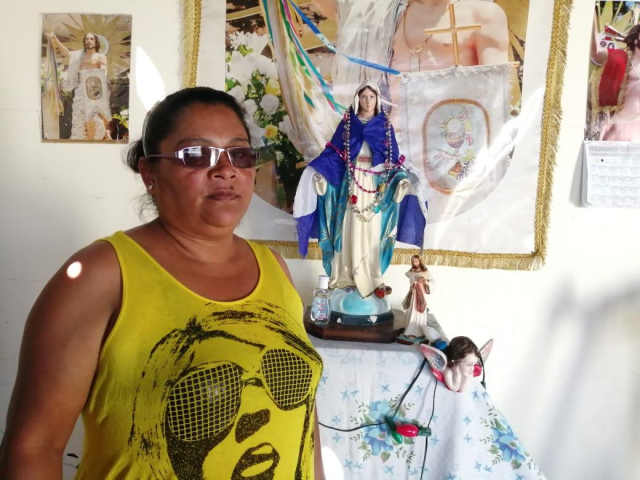 Exrea política Tania Muñoz denuncia agresión y asedio a su casa en el municipio de Niquinohomo.