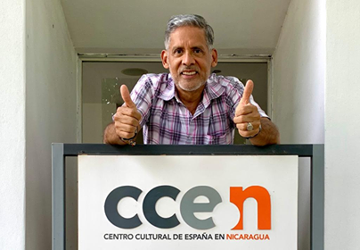 René González, presidente del Instituto Nicaragüense de Cultura Hispánica.