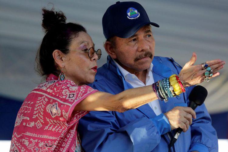 Rosario Murillo, Daniel Ortega-imagen tomada de la Prensa