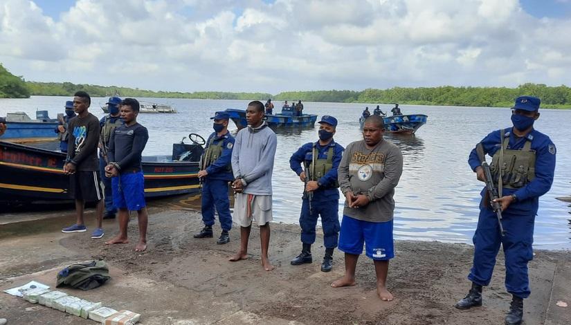 Detenidos en el operativo realizado por el Ejército de Nicaragua