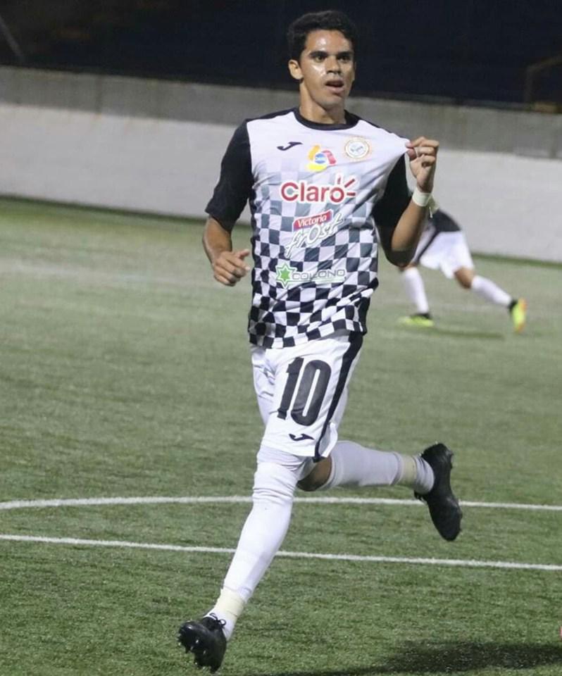 Victor Parrales autor del segundo gol de Diriangén-imagen tomada de la pagina del Cacique Diriangén