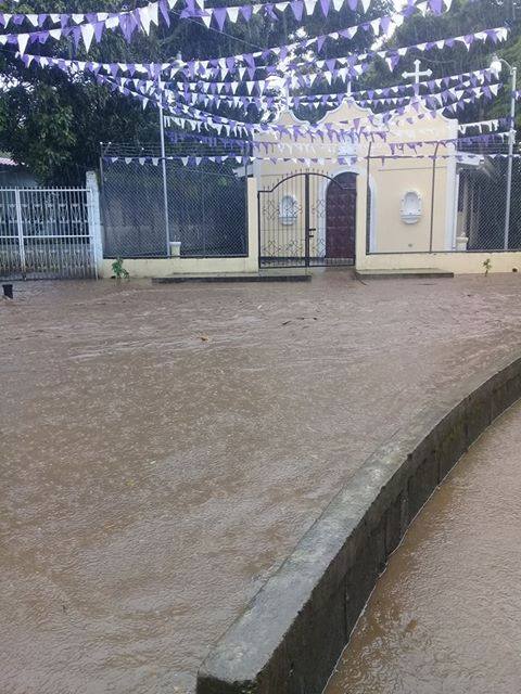 Casas inundadas en El Rosario 