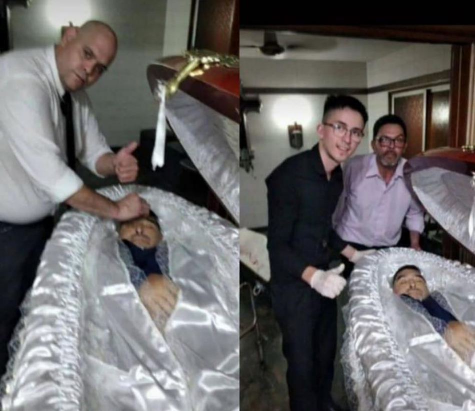 Despiden empleados de funeraria que difundieron fotos con el cadáver de Maradona 