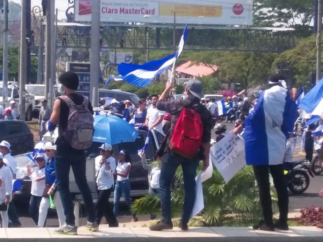 Imagen de marcha en Nicaragua