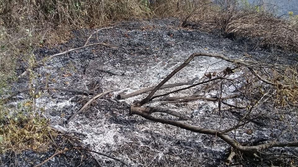 Cazadores provocan incendio en laderas de laguna de Masaya afectando mas de 4 manzanas 