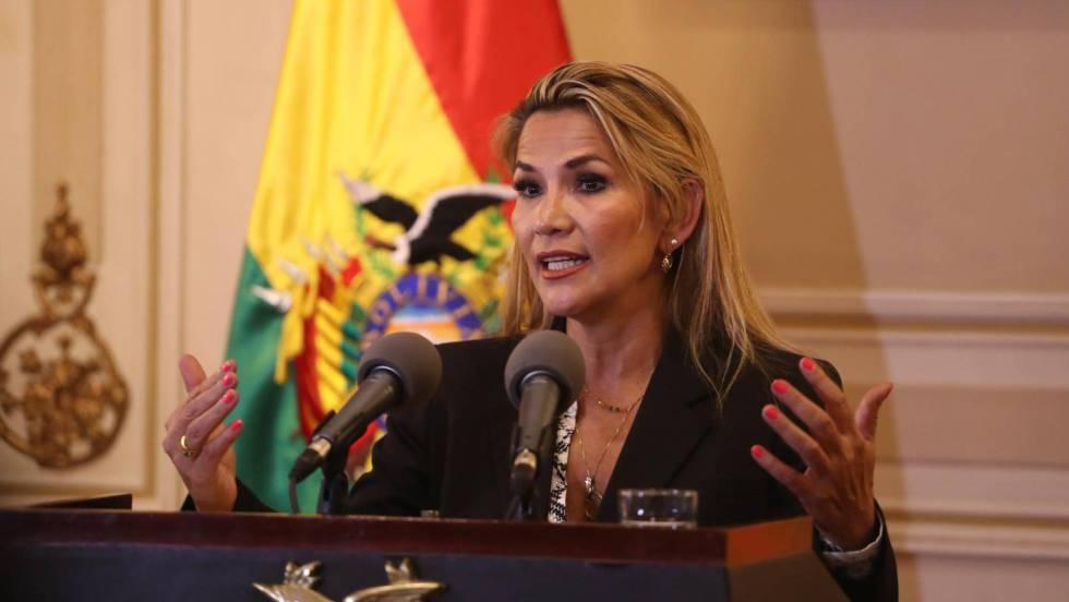 Jeanine Añez/presidenta interina de Bolivia