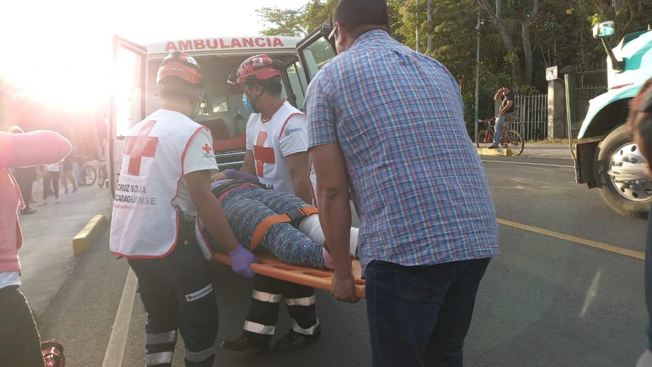 Carazo: motociclista y un peatón lesionados en un accidente de tránsito