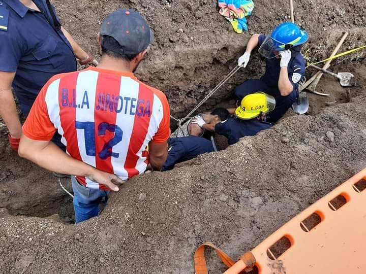Joven obrero murió soterrado en Jinotega