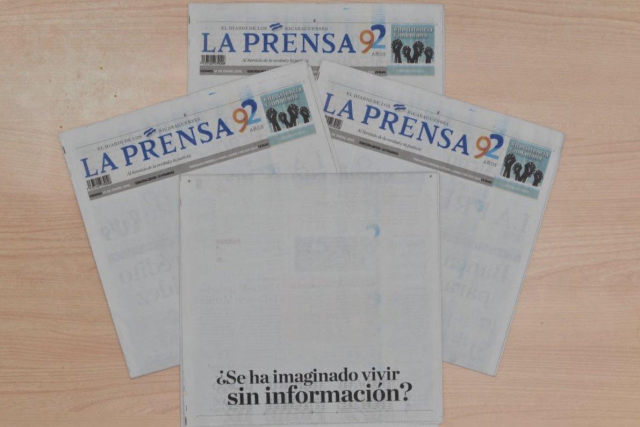 El medio la Prensa informó que se le entregaron los insumos retenidos en Aduana/imagen tomada de  Confidencial