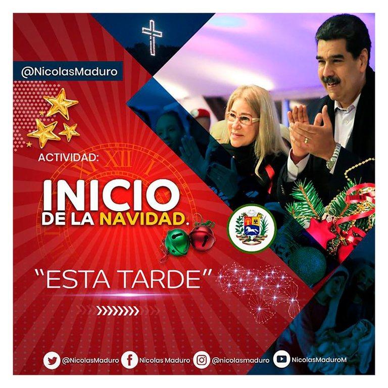 Maduro decretó que hoy inicia la Navidad en Venezuela