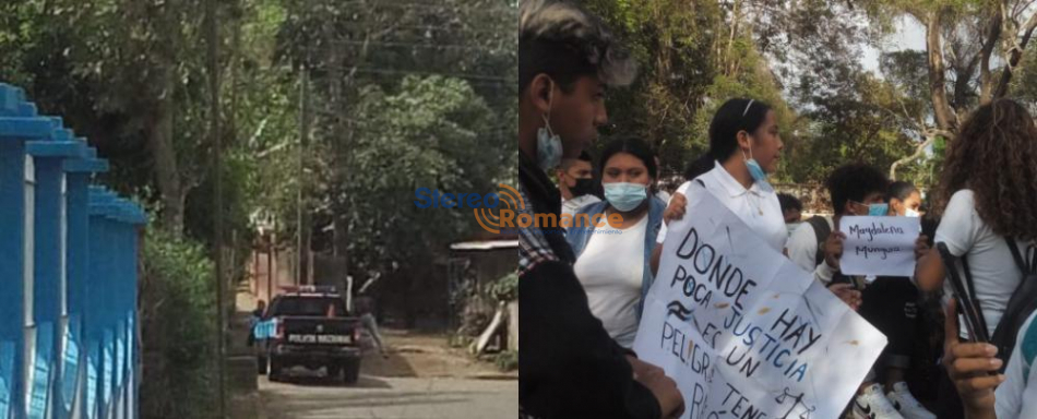 Carazo: alumnos del Instituto Madre Teresa de Calcuta protestan por despido injustificado de maestra de generaciones