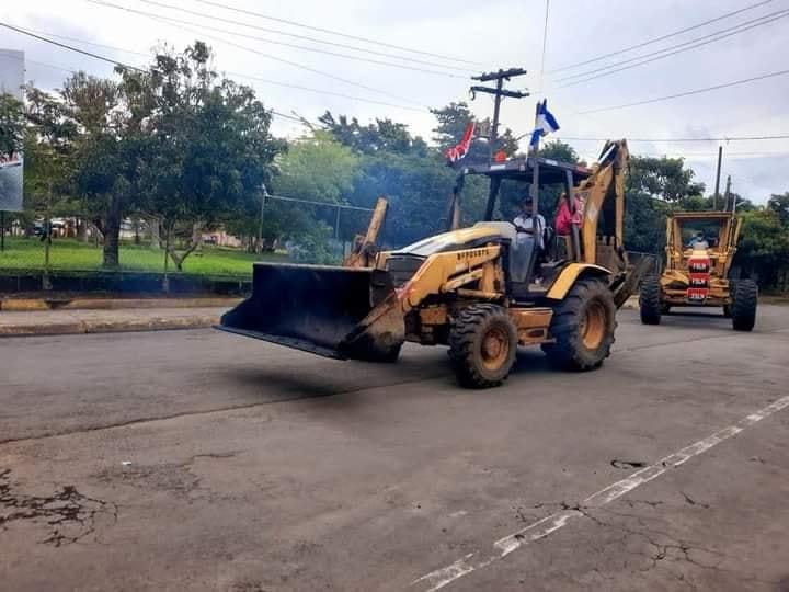 En horabuena: inició el revestimiento de las calles de Jinotepe…