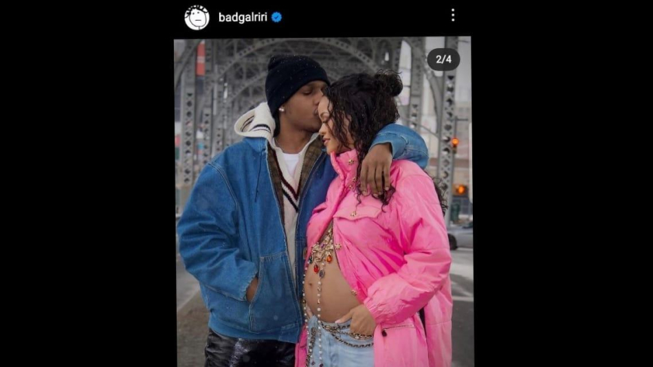 Rihanna comparte las primeras imágenes de su embarazo 