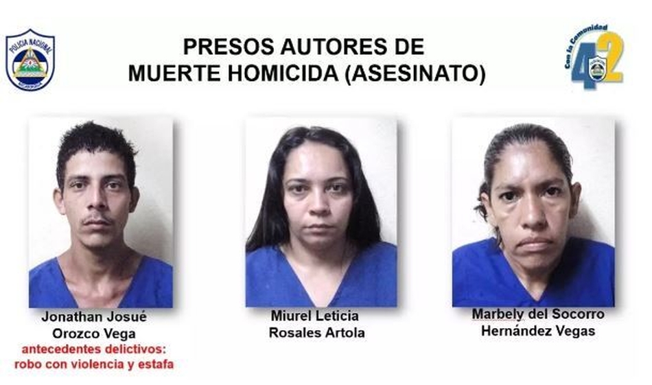 Capturan  a 3 sujetos involucrados en asesinato de anciana 