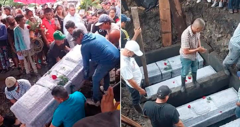 Multitud despidió a 5 nicaragüenses asesinados en Costa Rica 