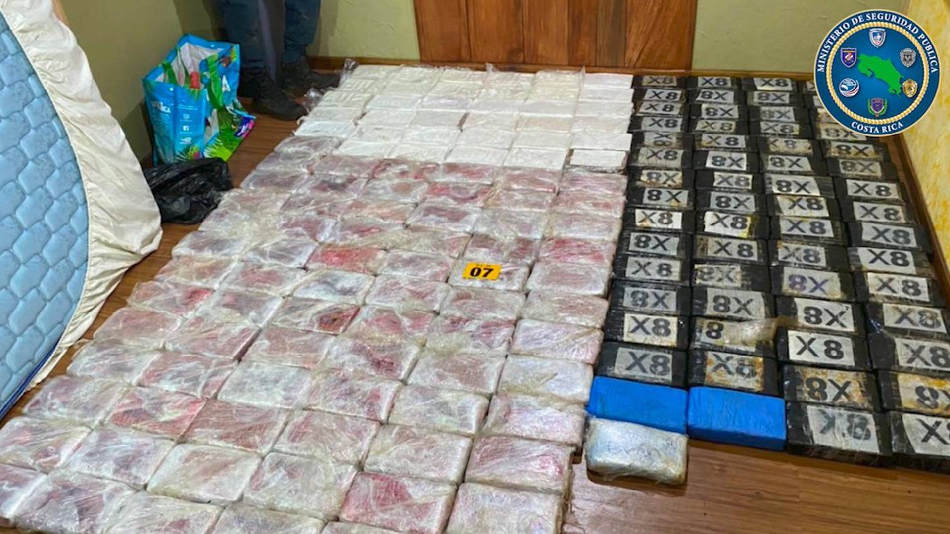 Nica entre detenidos con 800 kilos de cocaína en aguas costarricenses