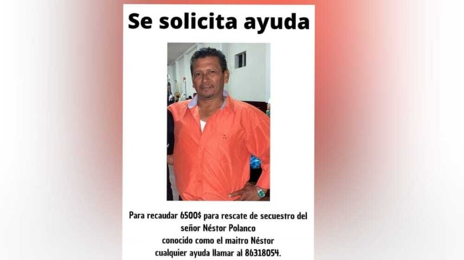 Cartel mexicano pide 6,500 dólares para liberar a un nicaragüense oriundo de Matagalpa