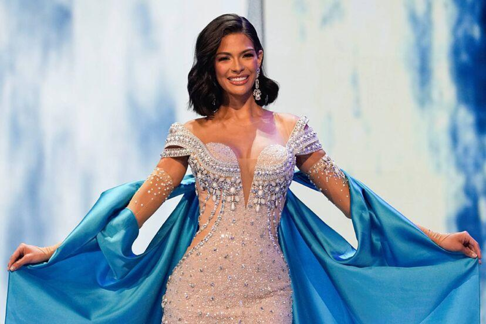 La nueva Miss Universo, la nicaragüense Sheynnis Palacios Cornejo el día de su coronación.      