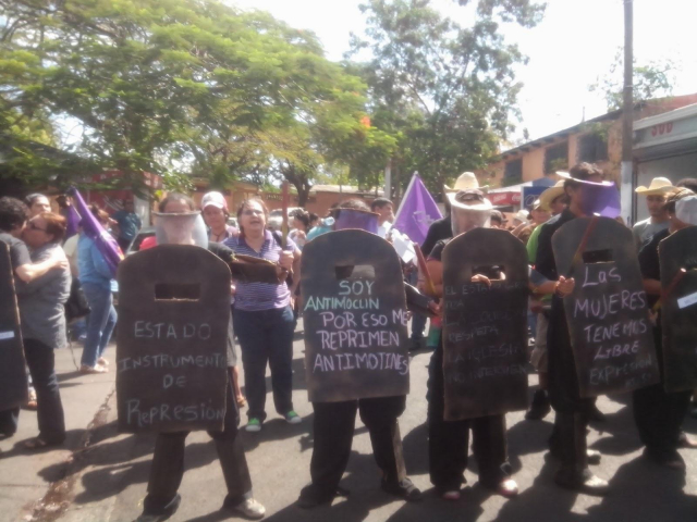  “En Nicaragua las feministas no podemos marchar”