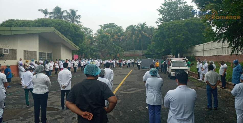 Pastores evangélicos oran por el fin de la pandemia, en Jinotepe