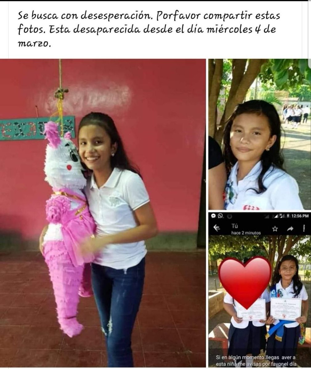 Maydeling Vega Alemán, niña desaparecida en Mateare