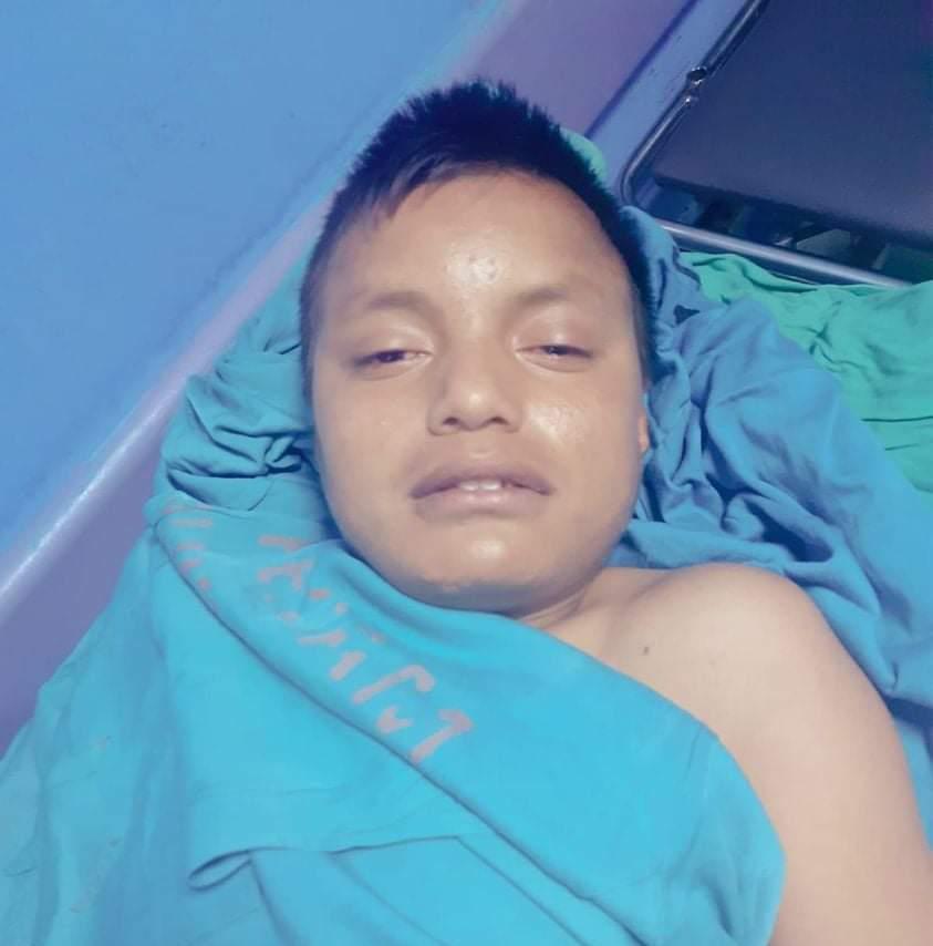Circulan imagen de un niño que está solo en el hospital de Matagalpa 
