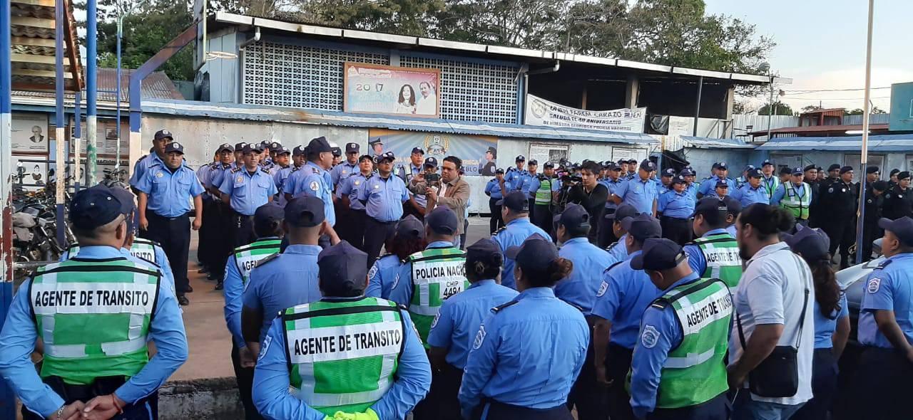 Policía de Jinotepe destina el 100% de sus efectivos al “Plan Aguinaldo Seguro”