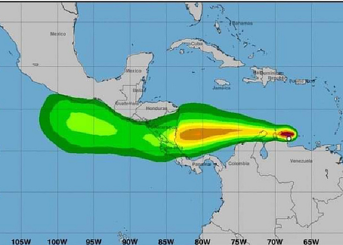 Gobierno emite alerta verde y amarilla ante llegada de Tormenta Tropical Bonnie